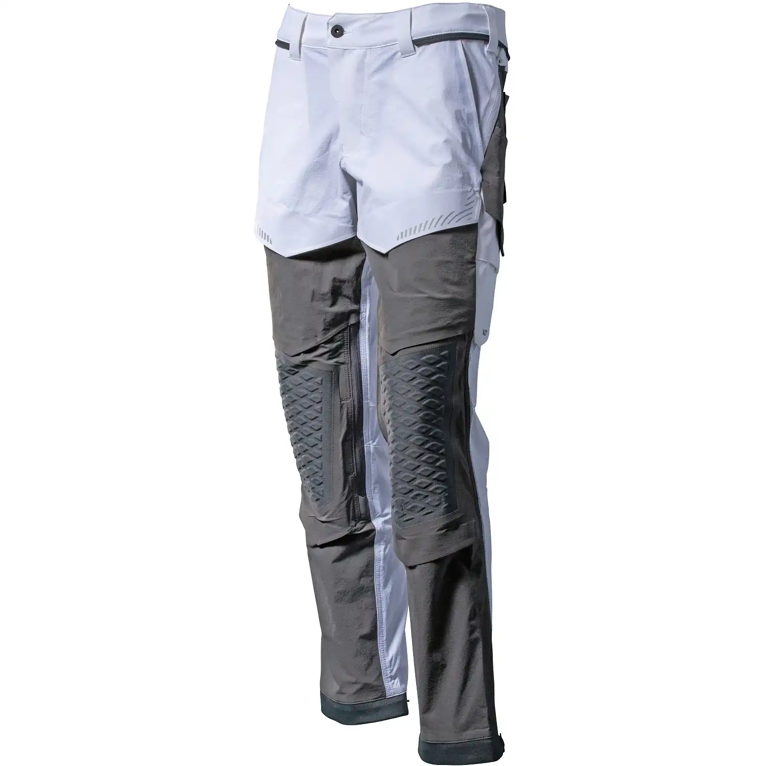 Stretch-Bundhose "22279-605" Customized in weiß/anthrazit, 82C52 (EU 52) - Thumbnail 1
