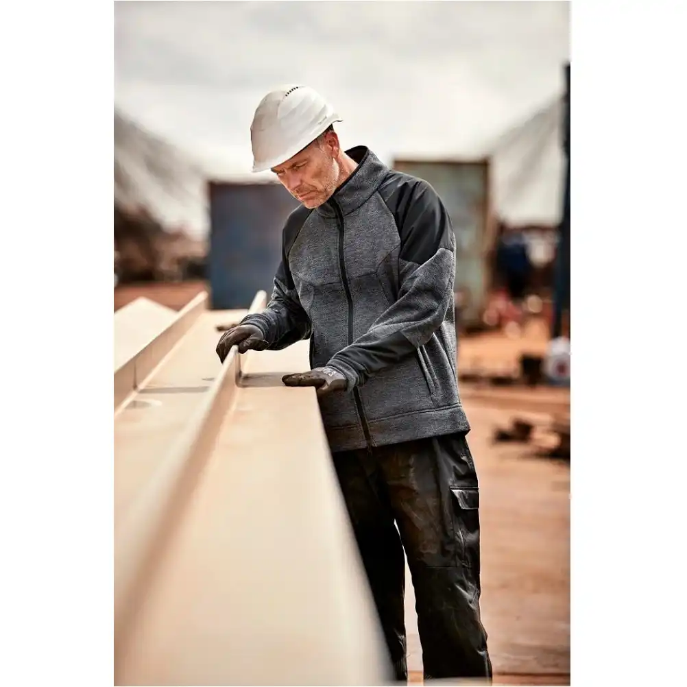 Fleecejacke "150016" Working Xtreme grau in 5XL - Thumbnail 3