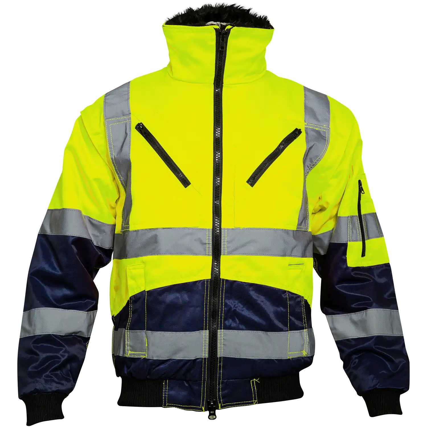 Warnschutz Pilotenjacke 4-in-1 "AGATHA" 0962 Essential in gelb/marine, L - Bild 1