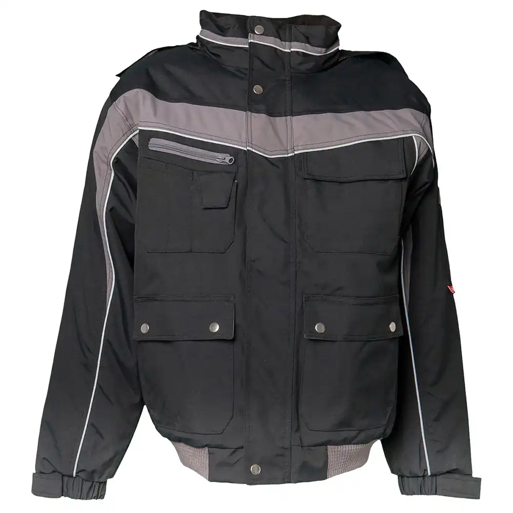 Winter Blouson "PLALINE" in schwarz/zink, M - Bild 1