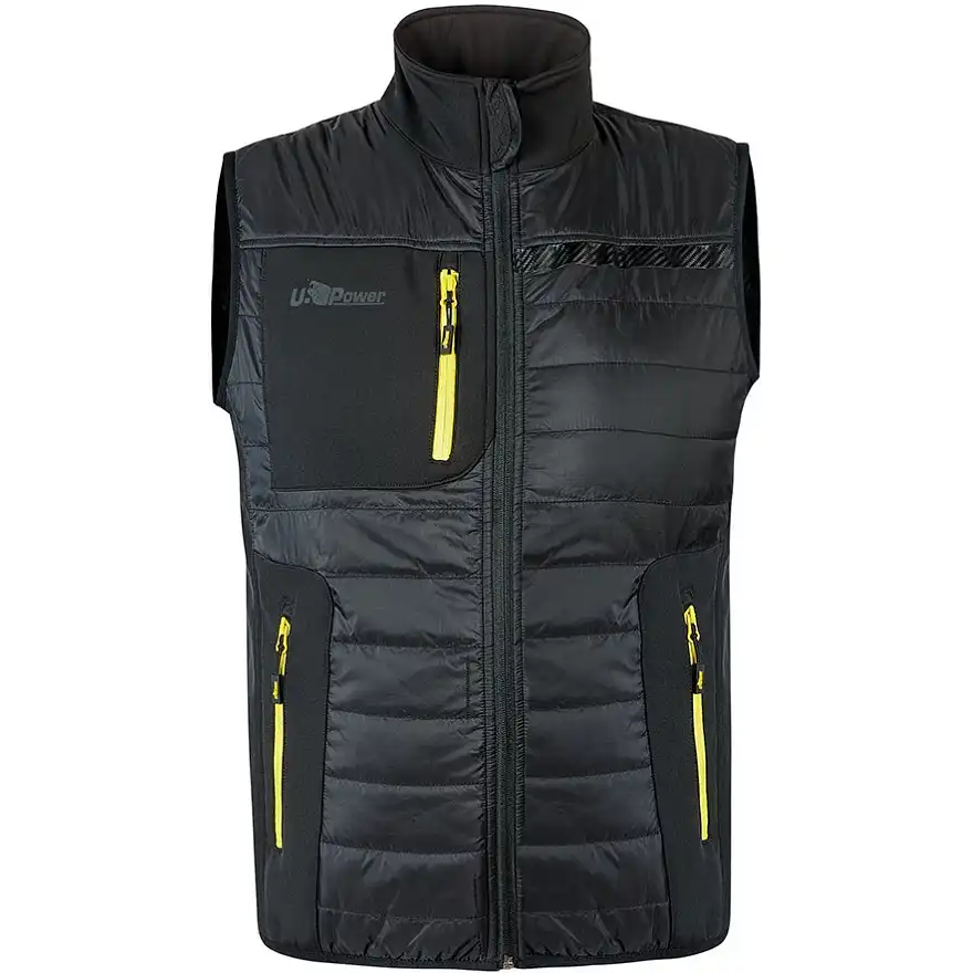 Steppweste "WALL" U-Supremacy in black carbon, XXL - Bild 1
