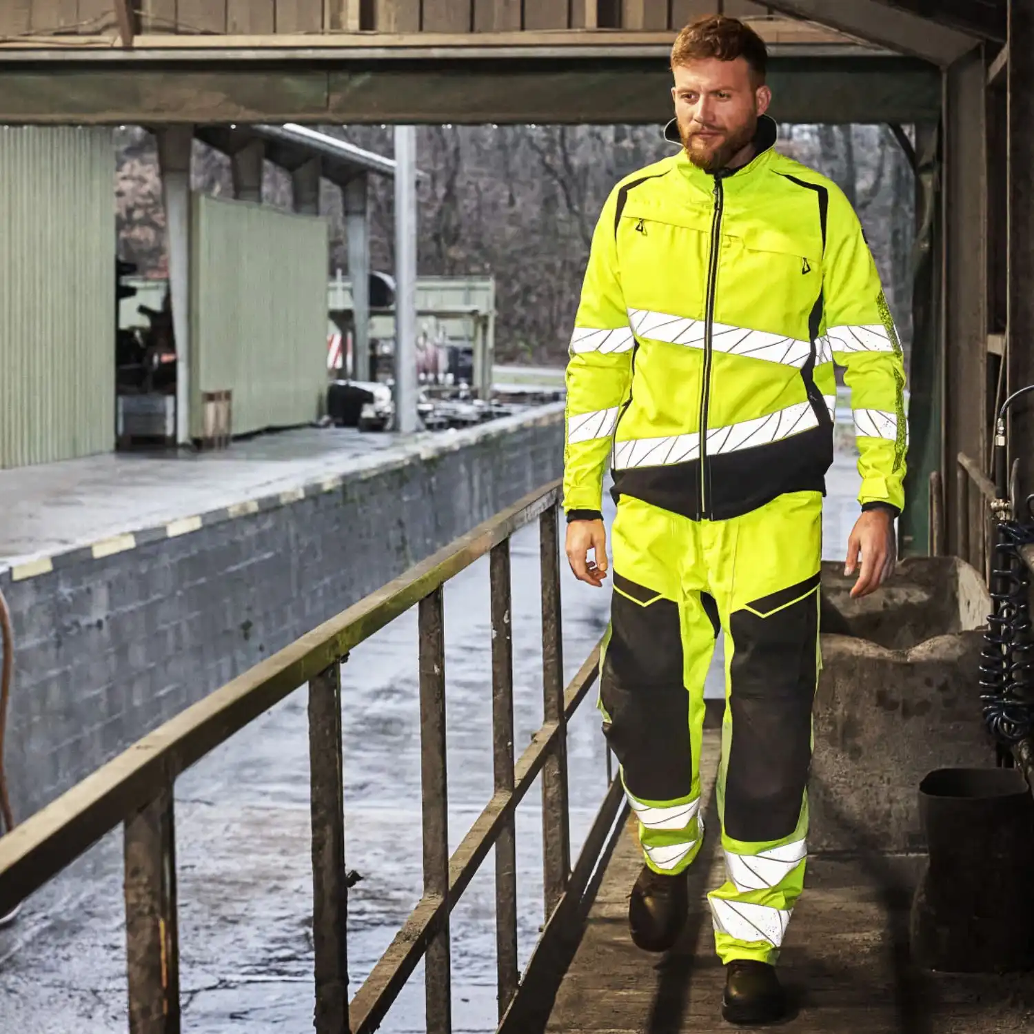 Warnschutz Bundjacke "ACCELERATE SAFE" in gelb/schwarzblau, XXL - Thumbnail 5