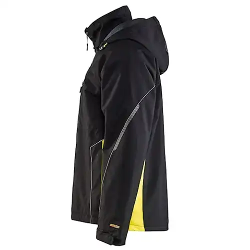 Funktions Winterjacke "4890" in schwarz/gelb, 3XL - Thumbnail 3