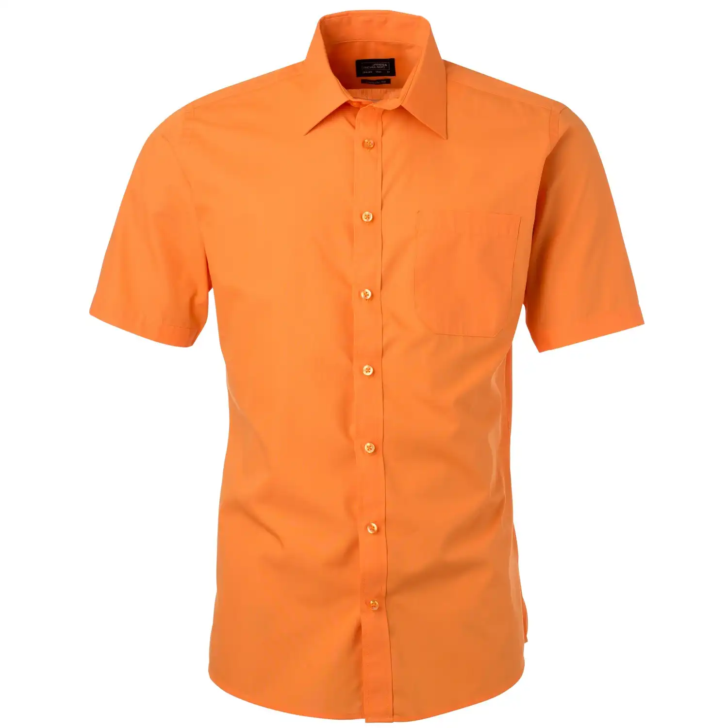 Kurzarm Hemd "JN680" in Orange, XL - Bild 1