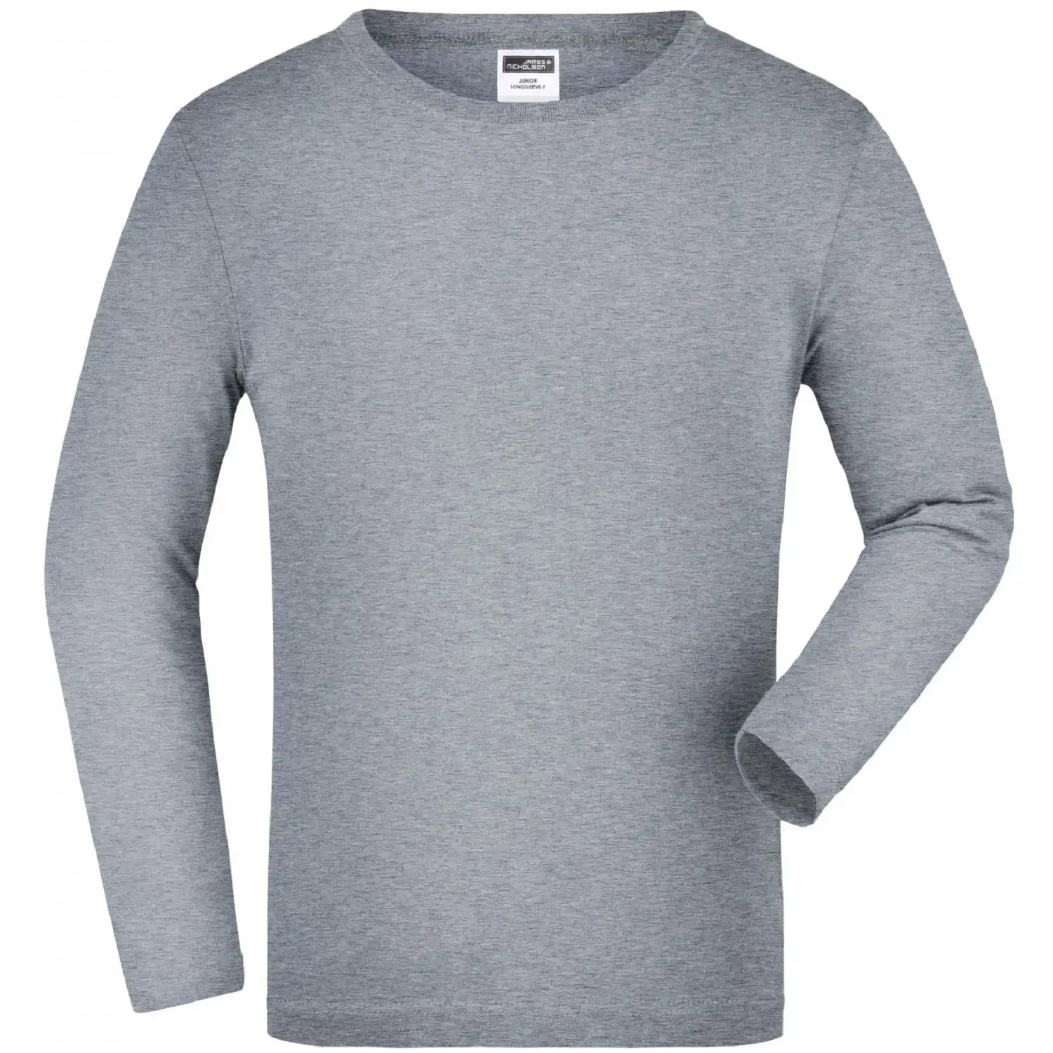 Kinder Langarm-Shirt "JN913K" in grey-heather, XXL - Bild 1
