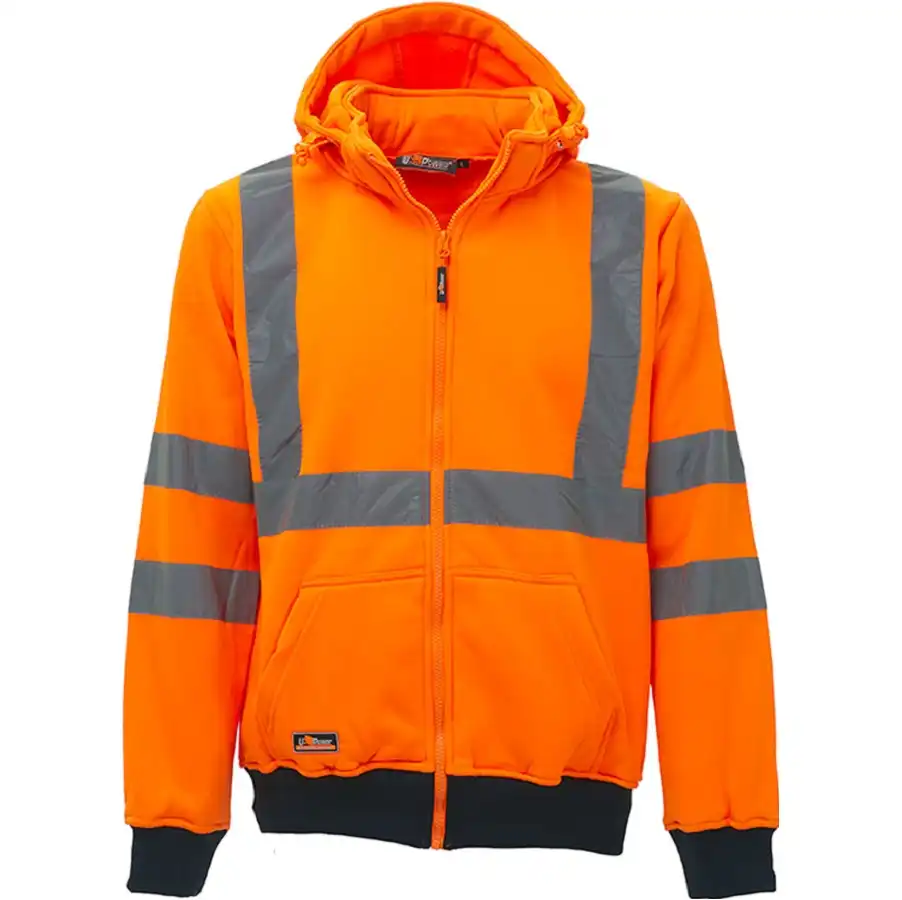 Warnschutz Kapuzen-Sweatjacke "MELODY"  in Orange, S (DE size: XS) - Thumbnail 1