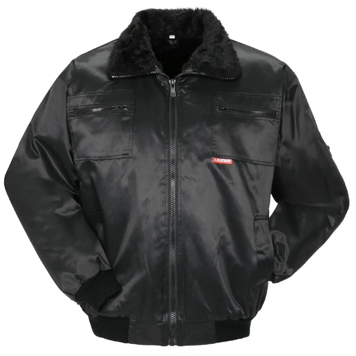 Winter-Pilotenjacke "GLETSCHER" Outdoor in schwarz, L - Bild 1