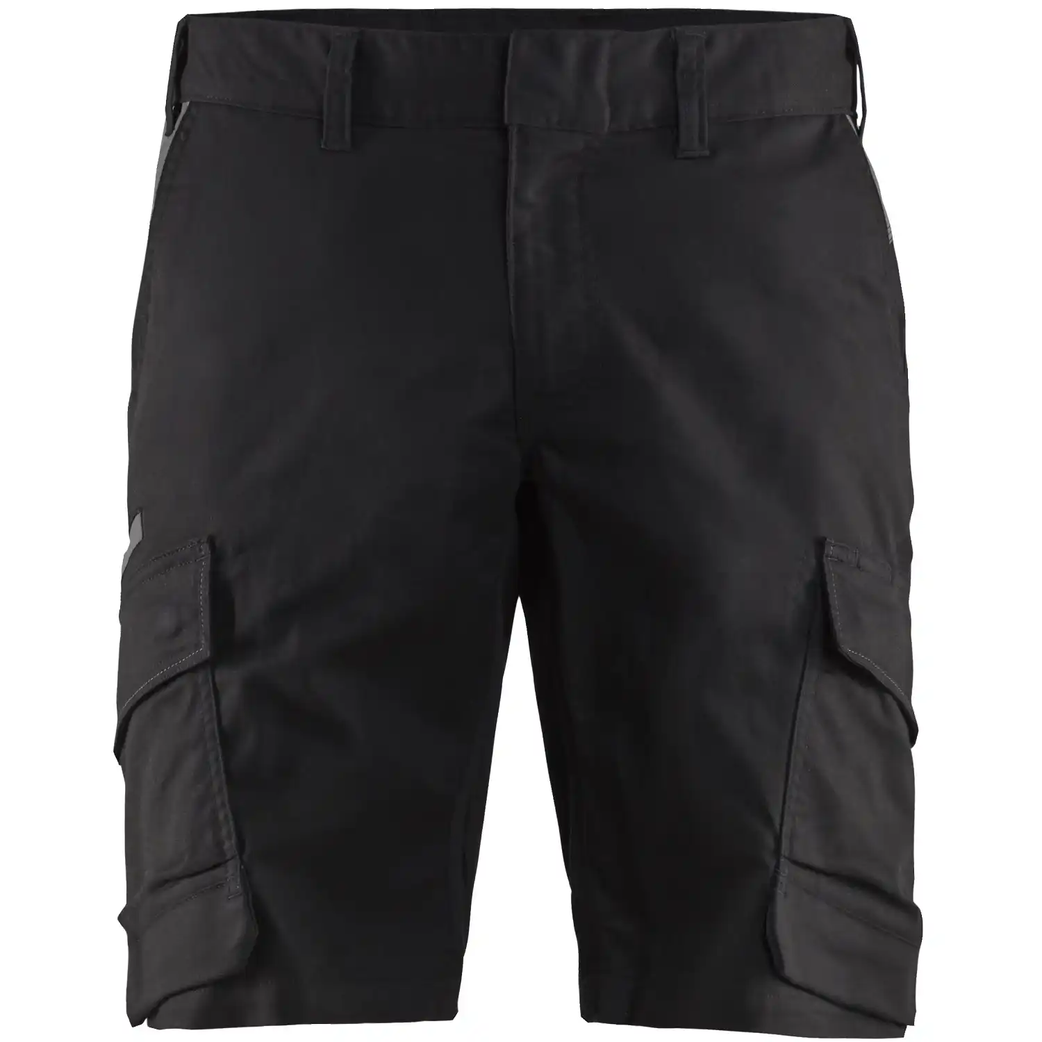 Stretch Shorts "1446" Industrie in schwarz/dunkelgrau, C46 - Thumbnail 1