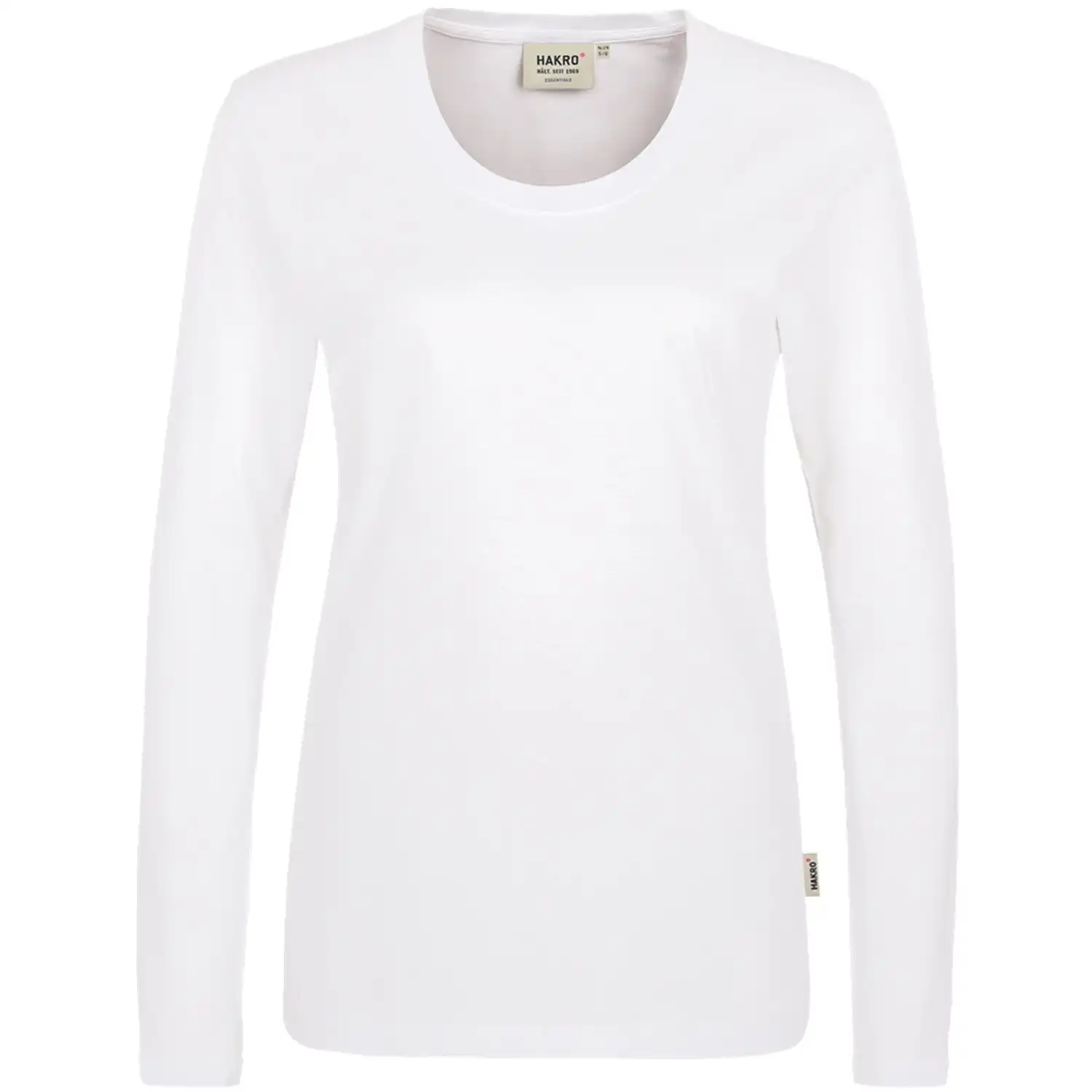 Damen Longsleeve "CLASSIC" 178 in L, Weiß - Bild 1