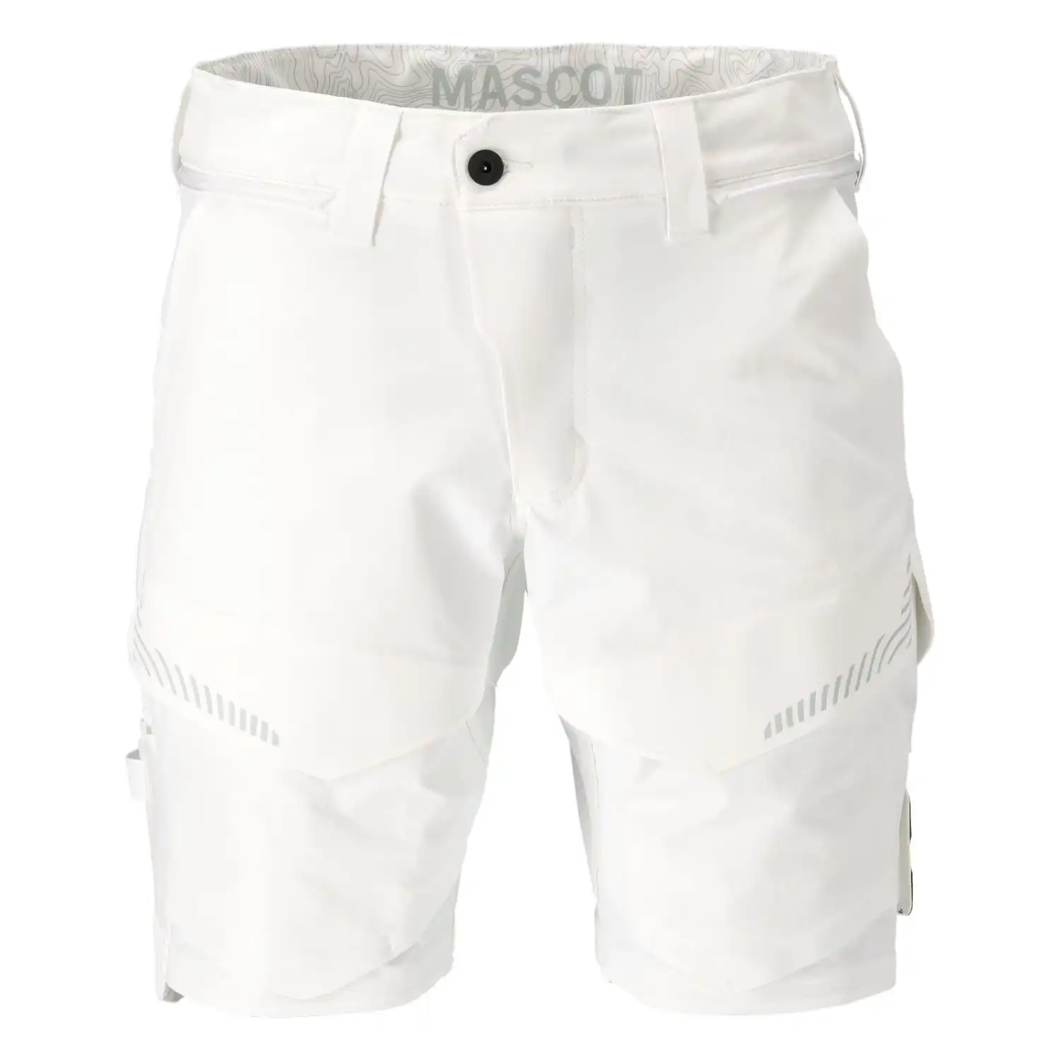 Stretch-Shorts "22149-605" Customized in 29C54, Weiß - Thumbnail 1