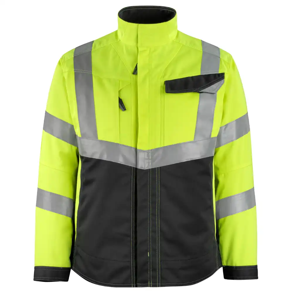 Warnschutz Jacke "OXFORD" Safe Supreme in gelb/schwarz, 3XL - Bild 1