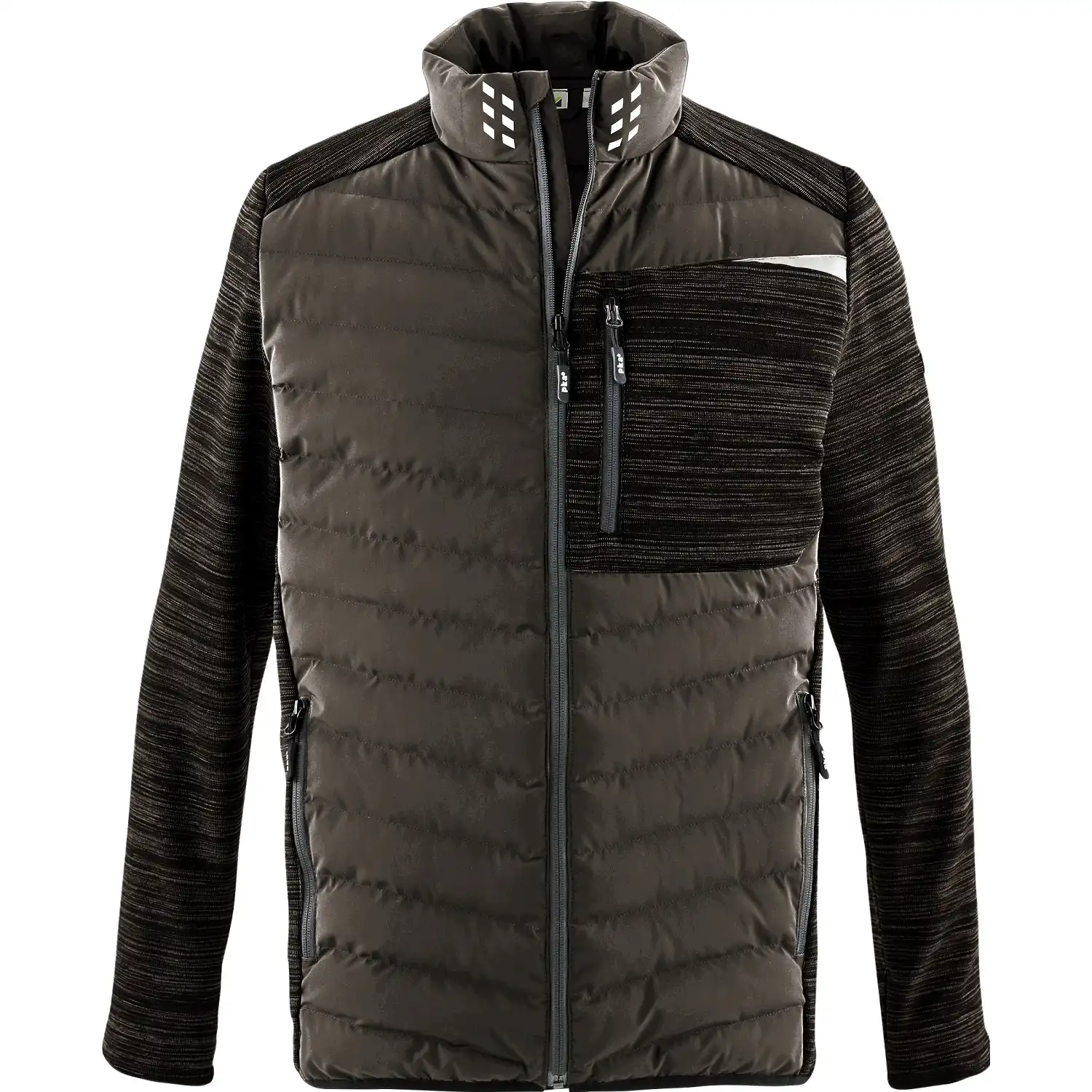 Hybridjacke "PREMIUM" in schlamm/schwarz, XL - Thumbnail 1