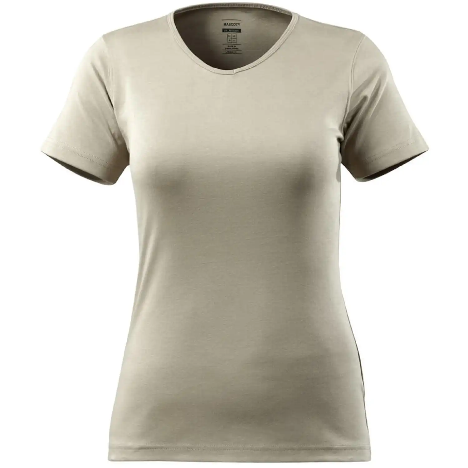 Damen T-Shirt "NICE" Crossover in hellkhaki, L - Bild 1