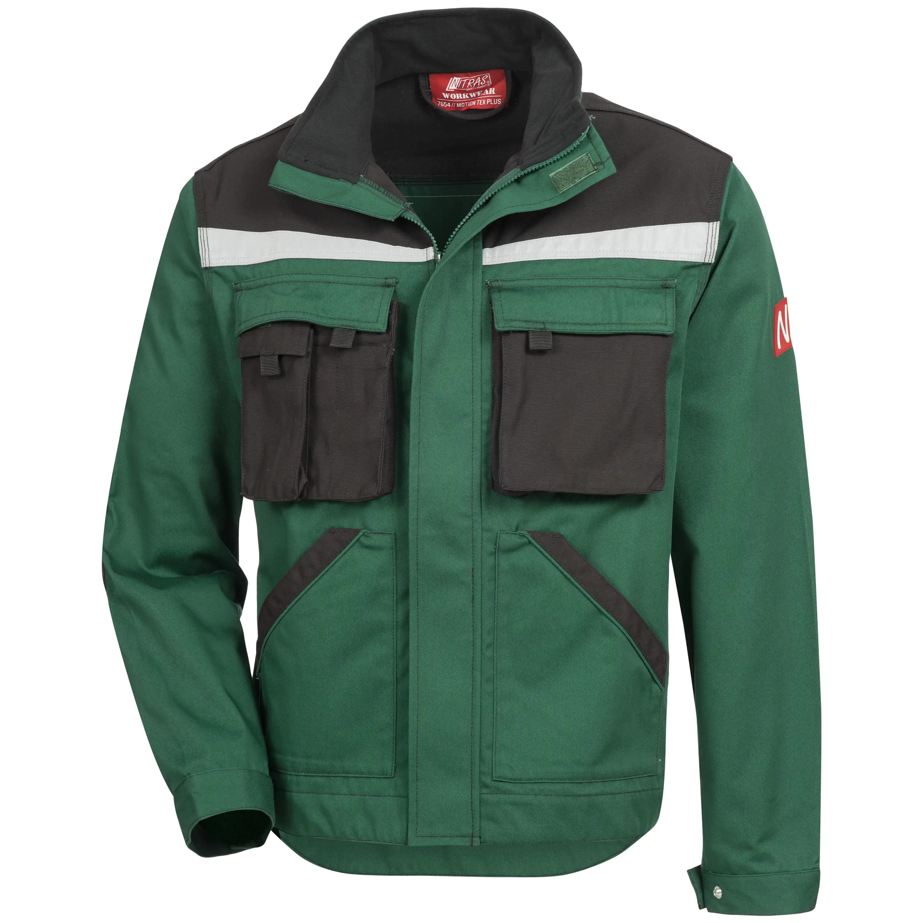 Arbeitsjacke "MOTION TEX PLUS" in grün/schwarz, 48 - Thumbnail 1