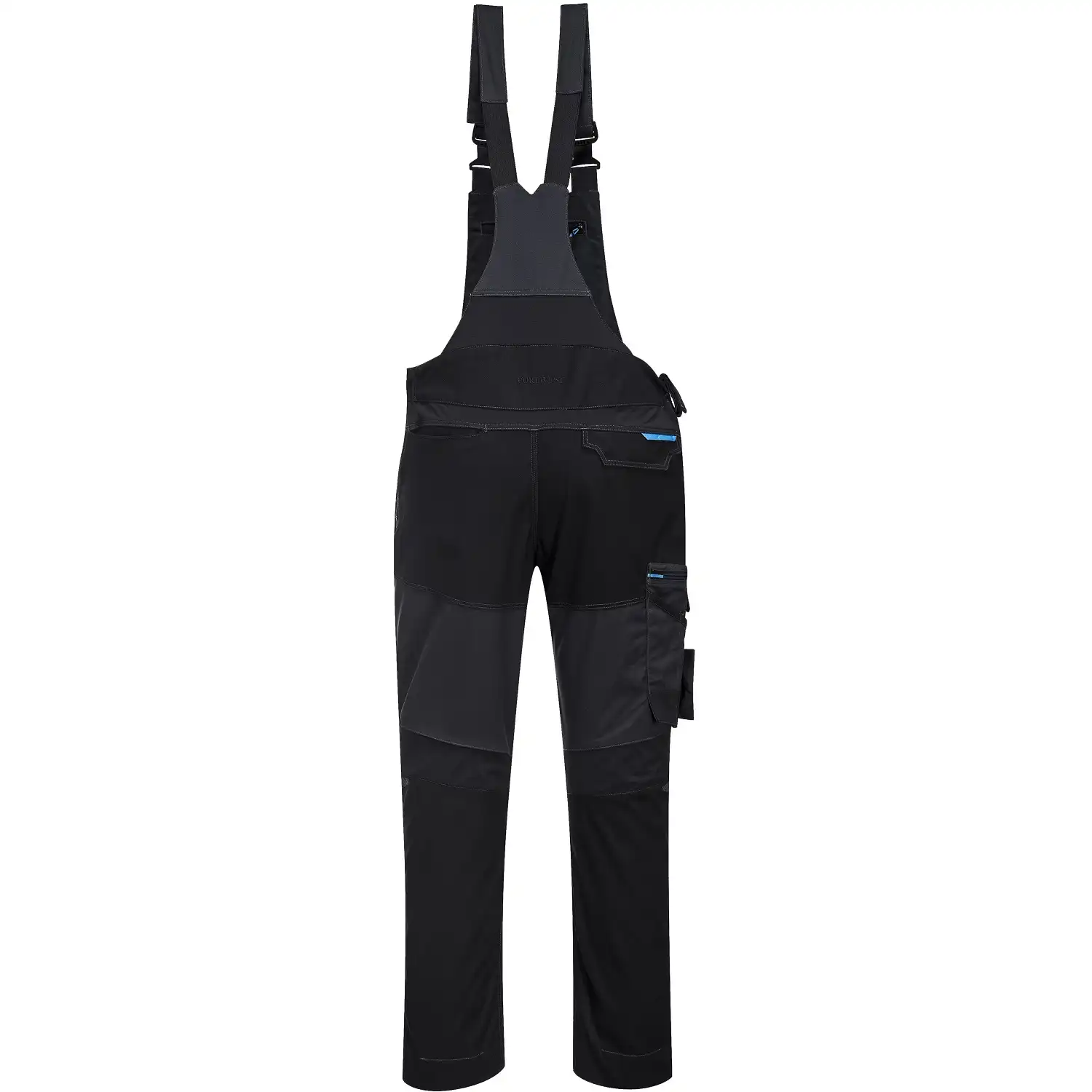 Latzhose "T704" WX3 in metal grey, S - Thumbnail 2