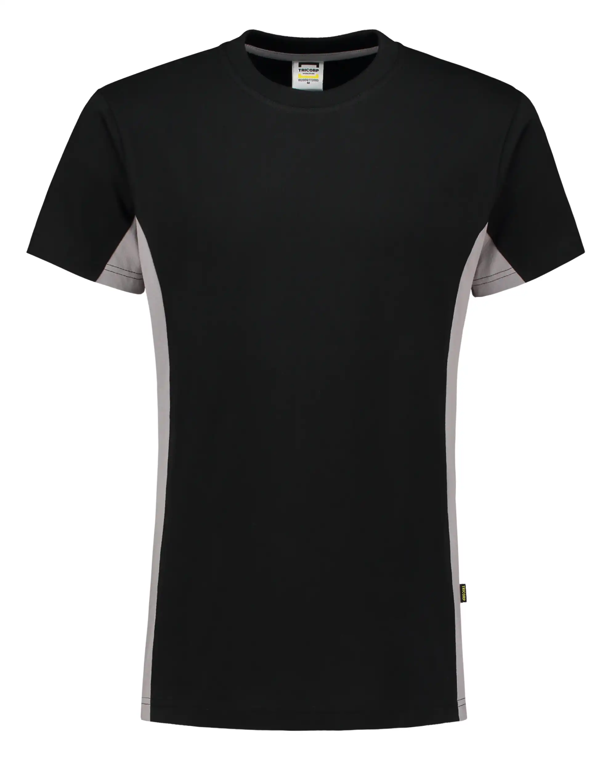 T-Shirt Bicolor "102004" Workwear in black/grey, XS - Thumbnail 1