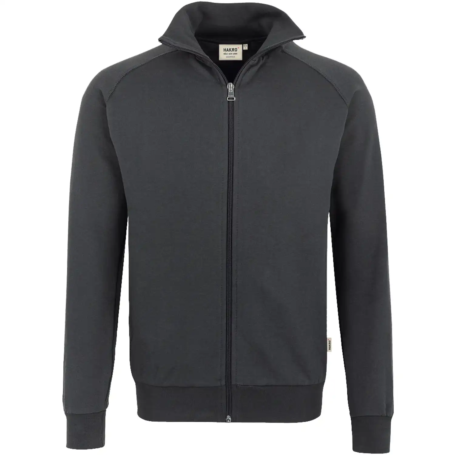 Sweatjacke "COLLEGE" 606 mit Reißverschluss in anthrazit, L - Bild 1