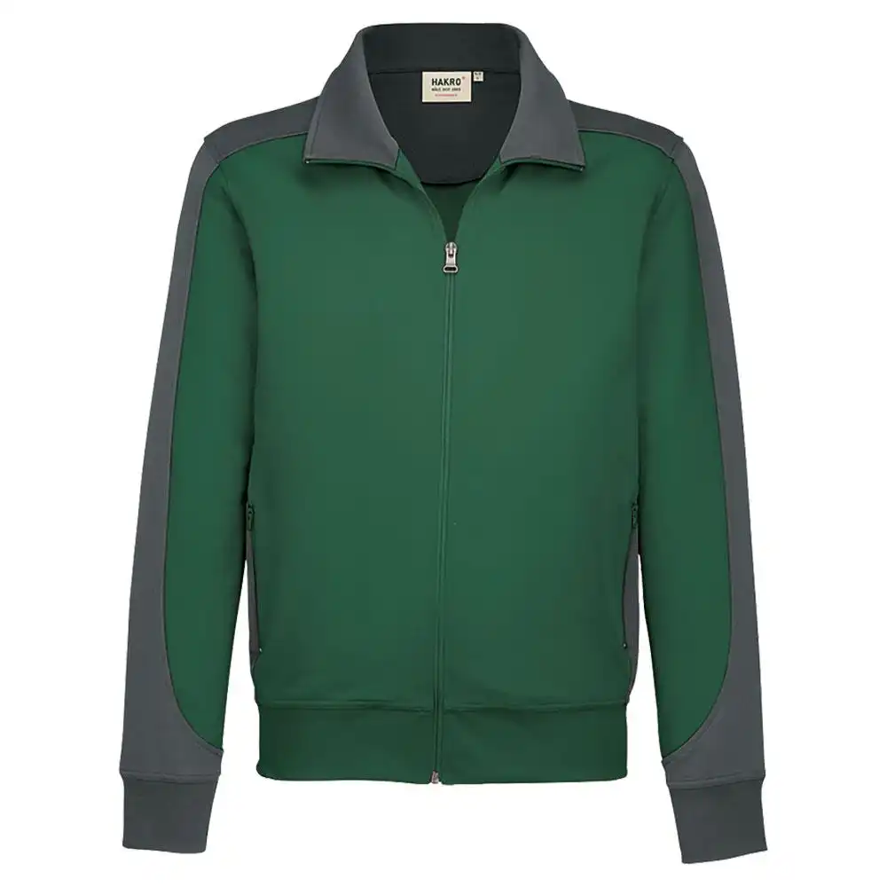 Sweatjacke Contrast "Performance" 477 in tanne, L - Bild 1