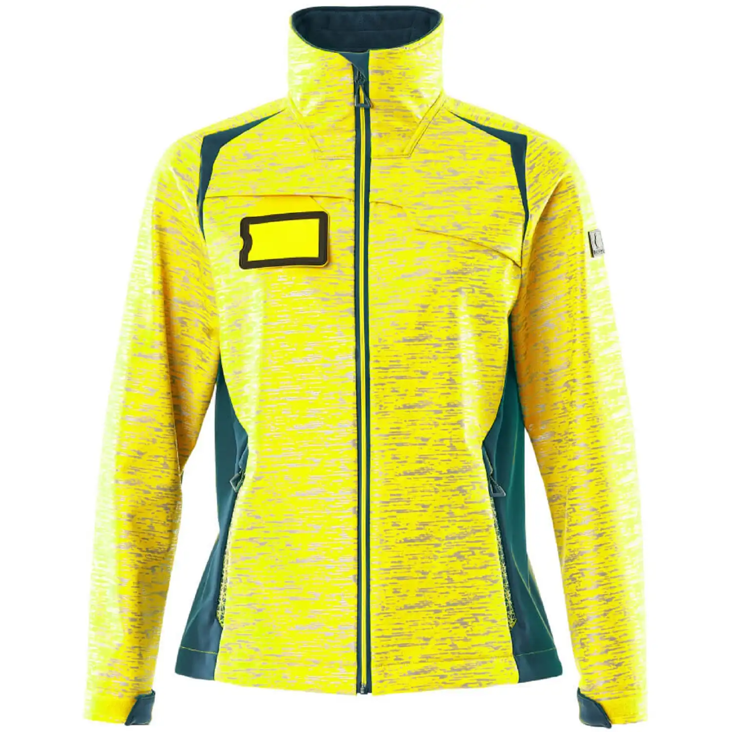 Damen Softshell Jacke "ACCELERATE SAFE" in gelb/dunkelpetroleum, XXL - Bild 1