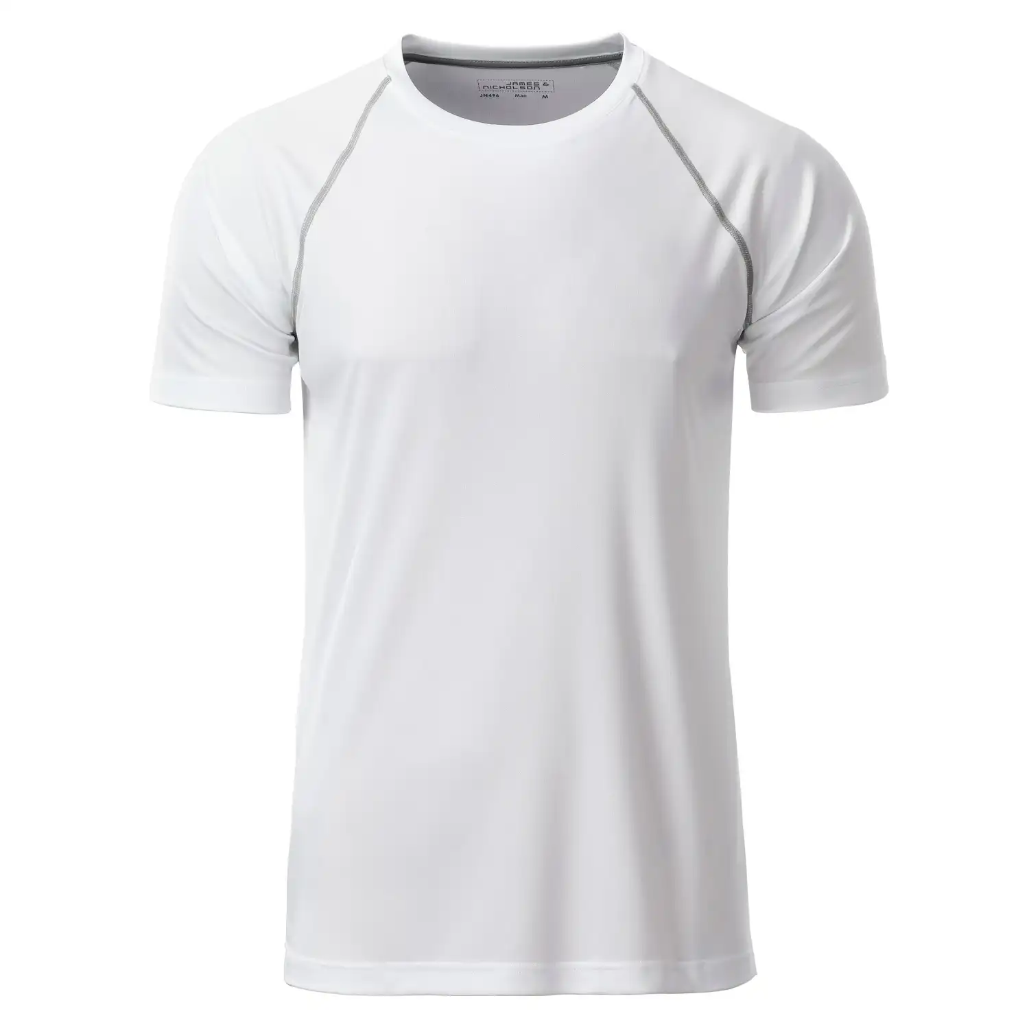 Funktions-Tshirt "JN496" in white/silver, L - Bild 1