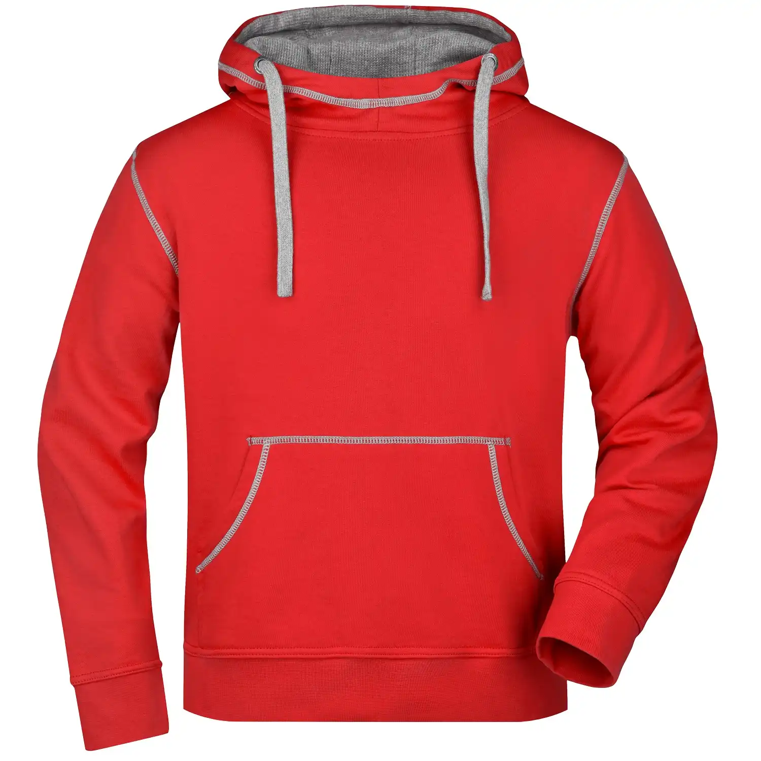 Lifestyle Kapuzen-Sweatshirt "JN961" in red, 3XL - Bild 1