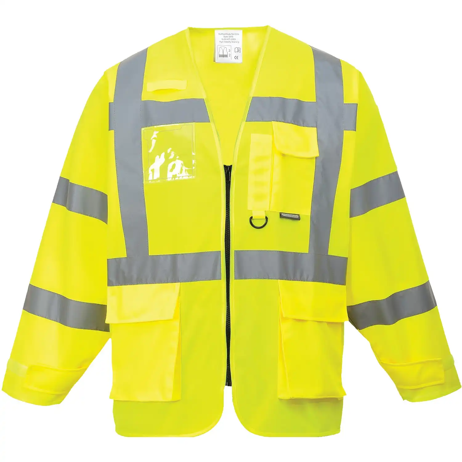 Warnweste Executive langarm "S475" Kl. 3 in gelb, XL - Bild 1