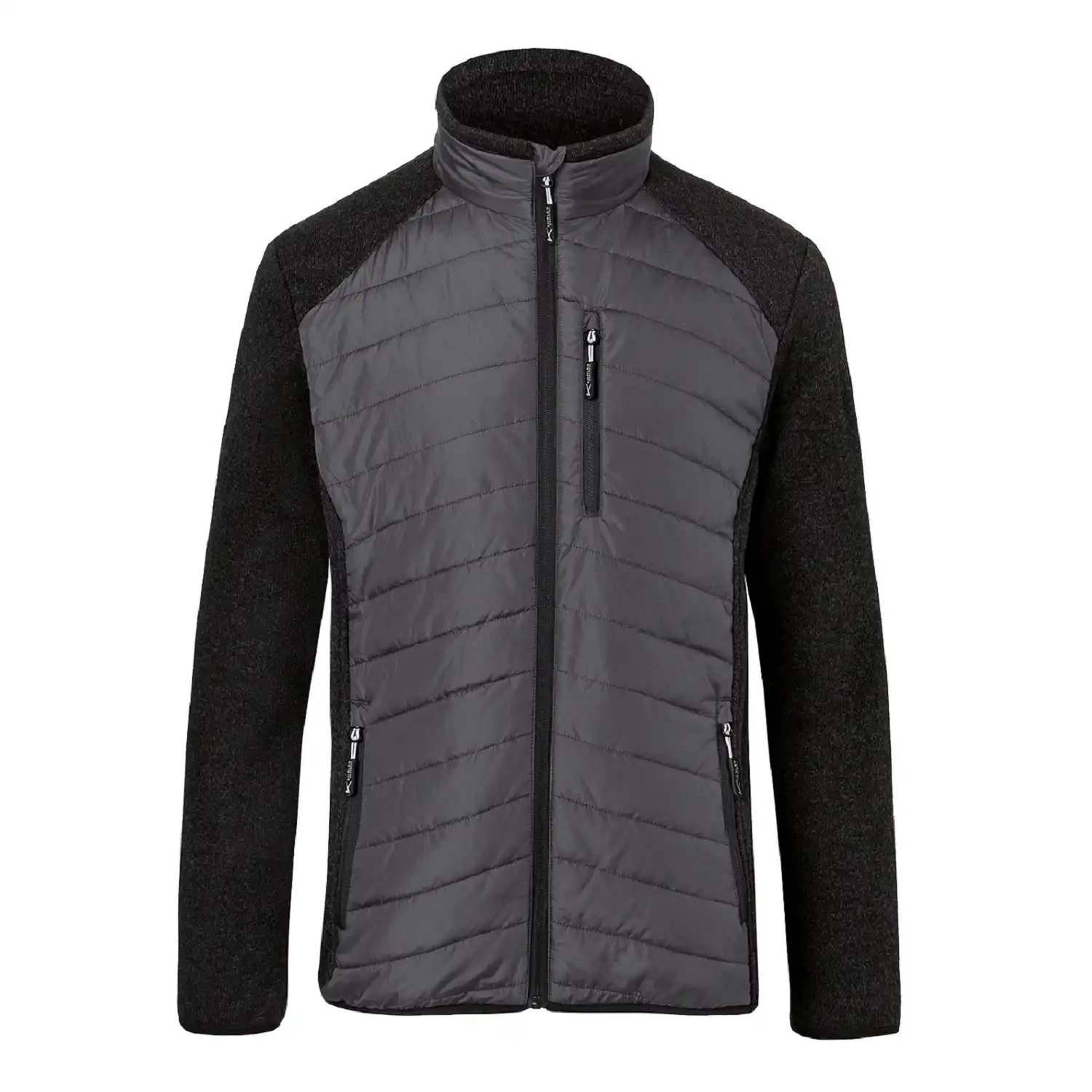 Hybrid-Steppjacke "1342" WEATHER in anthrazit/dunkelgrau, XS - Thumbnail 1