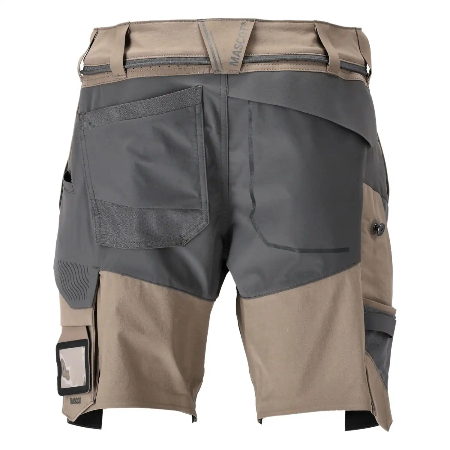 Stretch-Shorts "22149-605" Customized in dunkel-sandbeige/anthrazit, 24C48 - Thumbnail 2