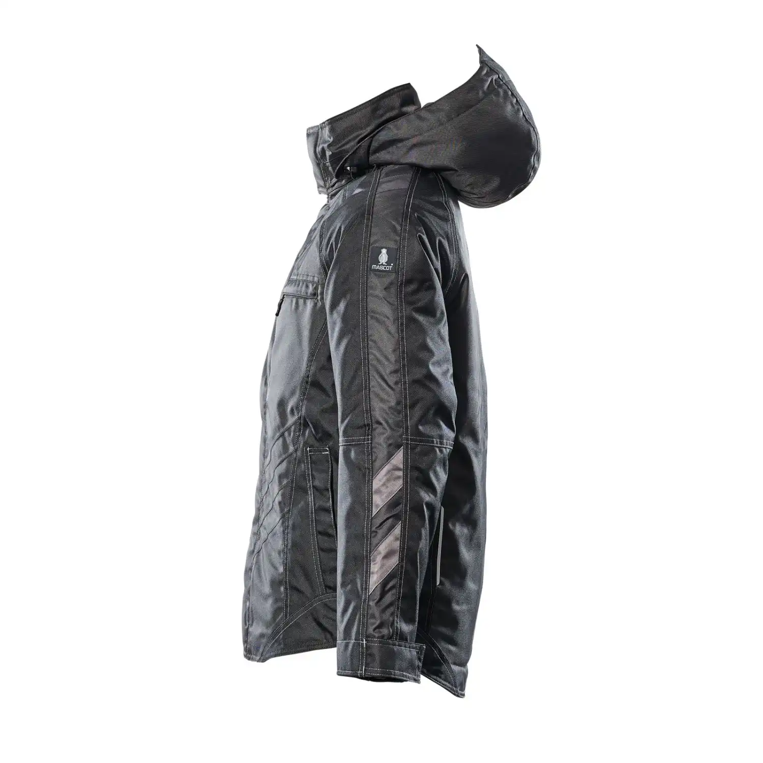Pilotjacke "FRANKFURT" Unique mehrfarbig in dunkelanthrazit/schwarz, L - Thumbnail 3