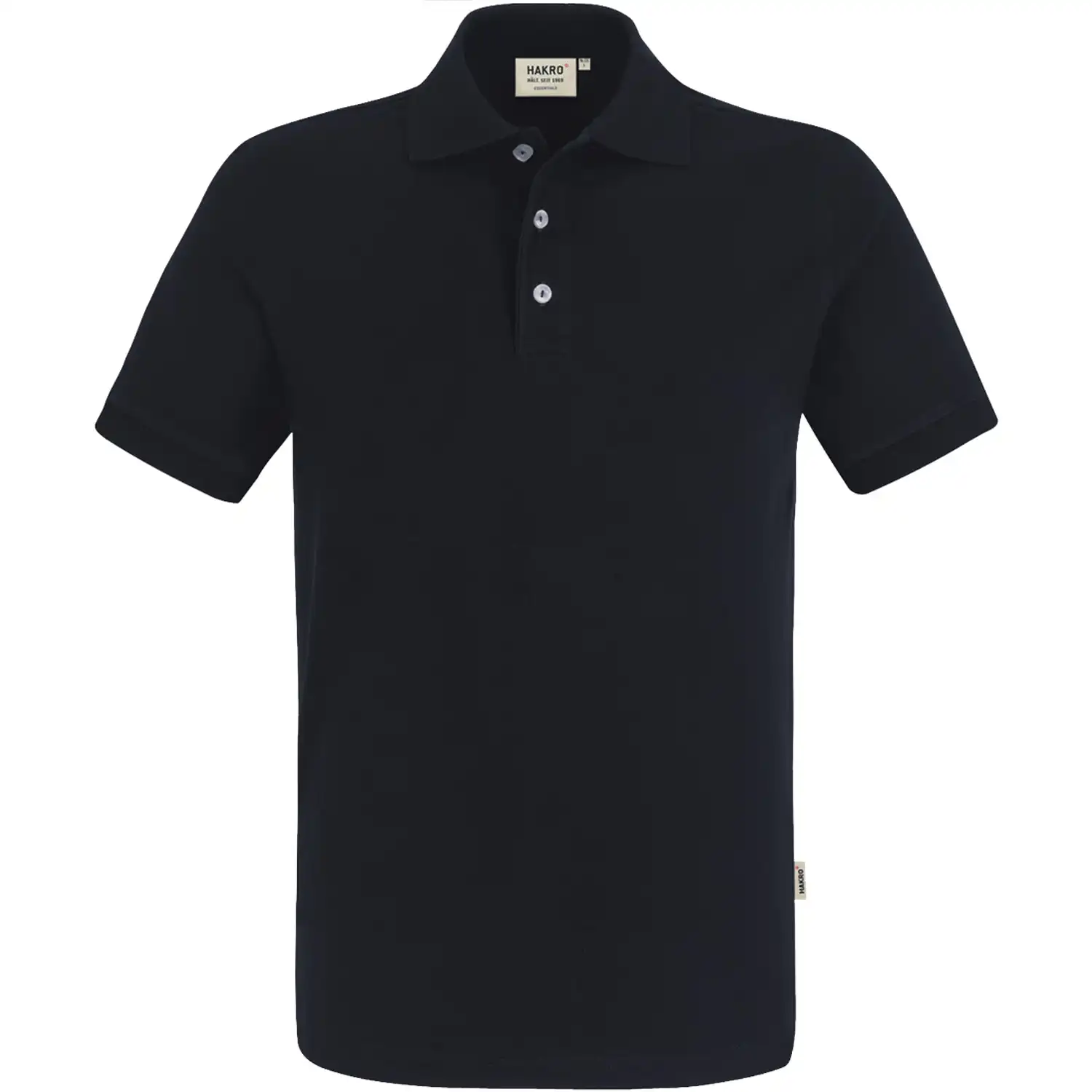 Stretch-Poloshirt "822" in schwarz, XL - Bild 1