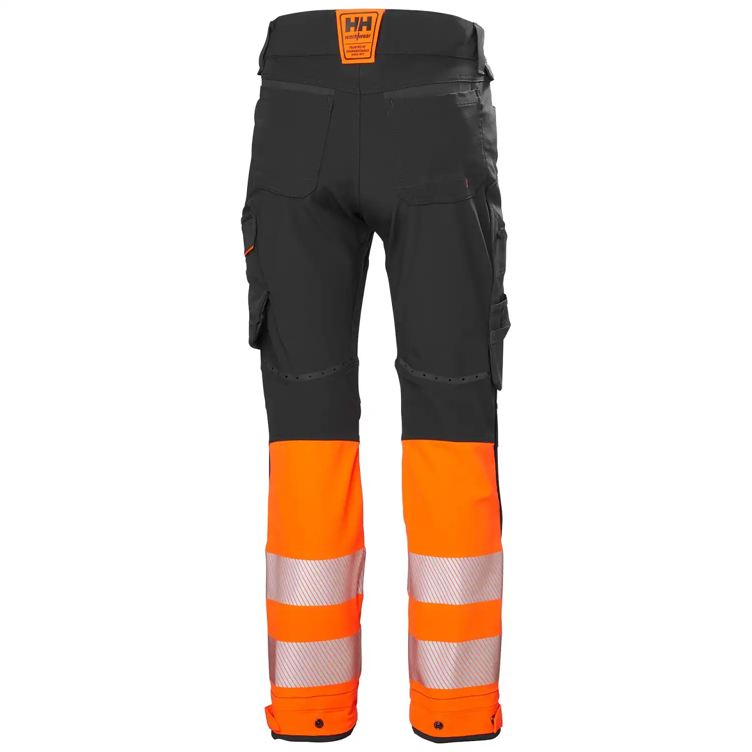 Warnschutz Stretch Bundhose Kl. 1 "ICU BRZ HH CONNECT™" in orange/dunkelgrau, C146 - Thumbnail 2