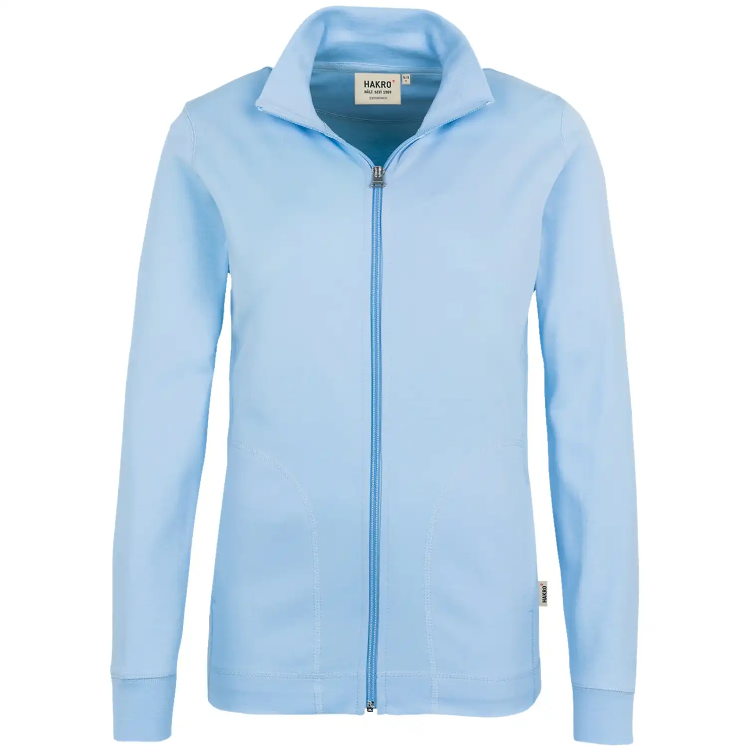 Damen Casual-Jacke "INTERLOCK" 227 in ice-blue, XL - Bild 1