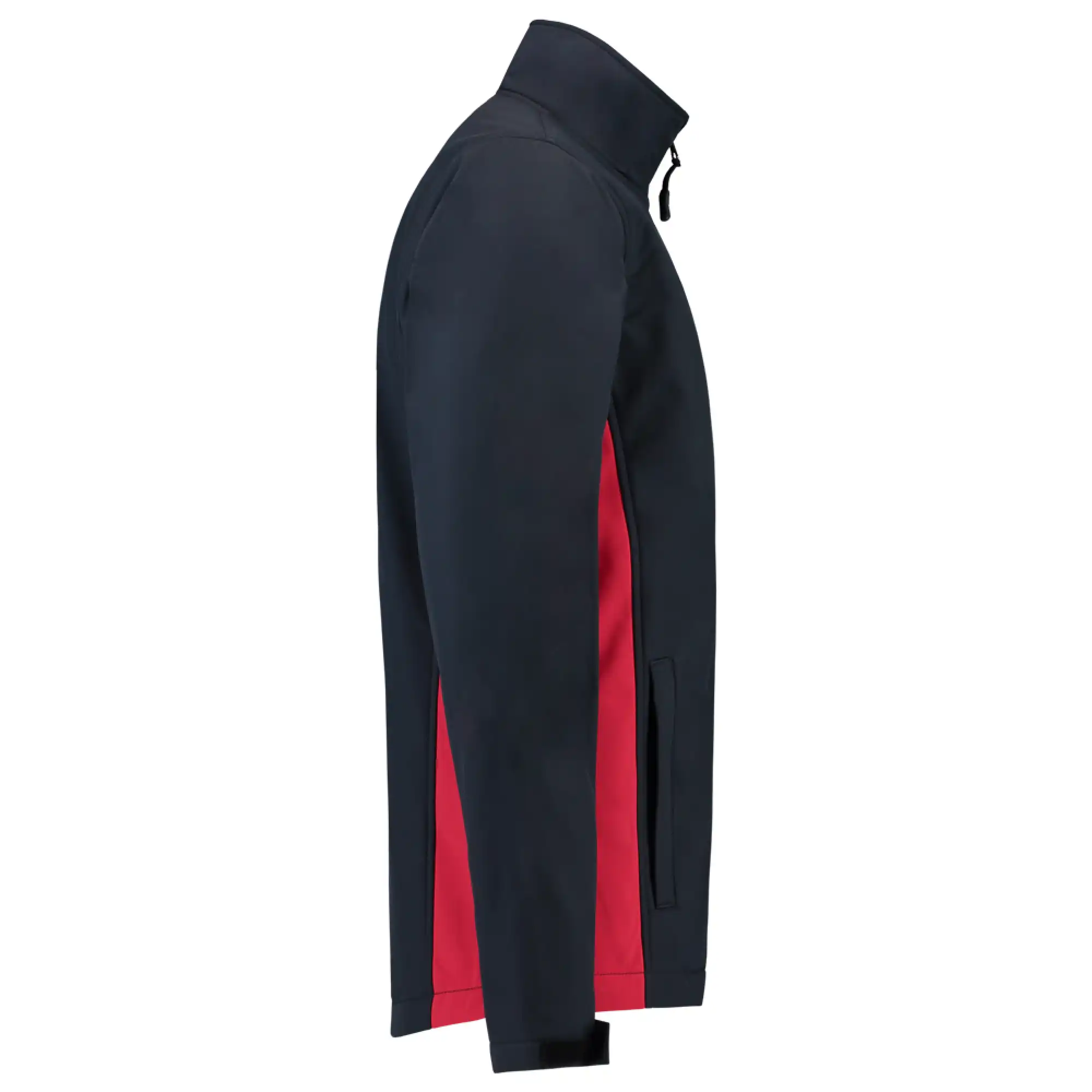 Softshelljacke Bicolor "402002" Workwear in navy/red, XS - Thumbnail 4