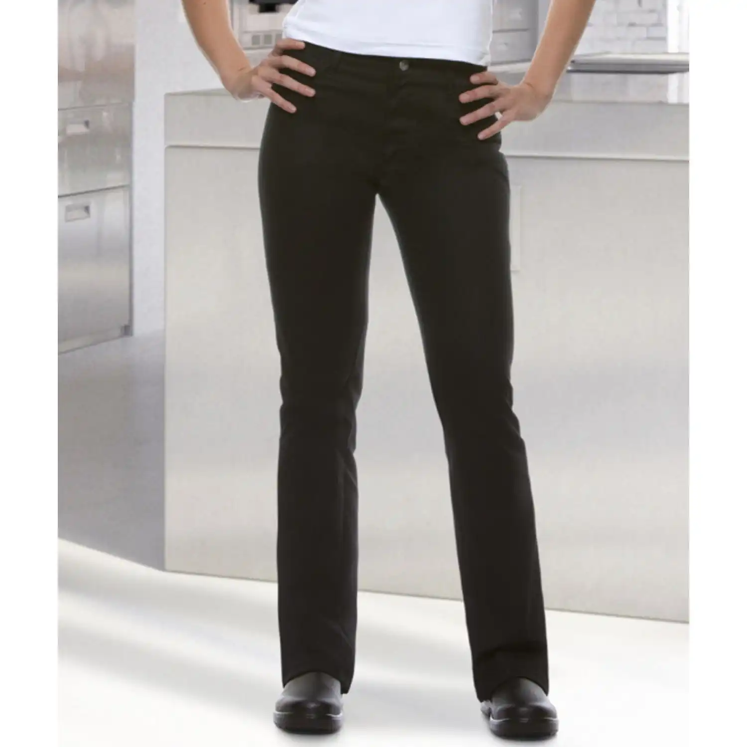 Damen Kochhose Tina "HF 3" in schwarz, 40 - Thumbnail 5