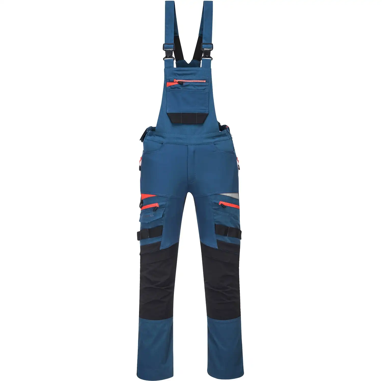Stretch Latzhose "DX441" DX4 in metro blue, S - Thumbnail 1