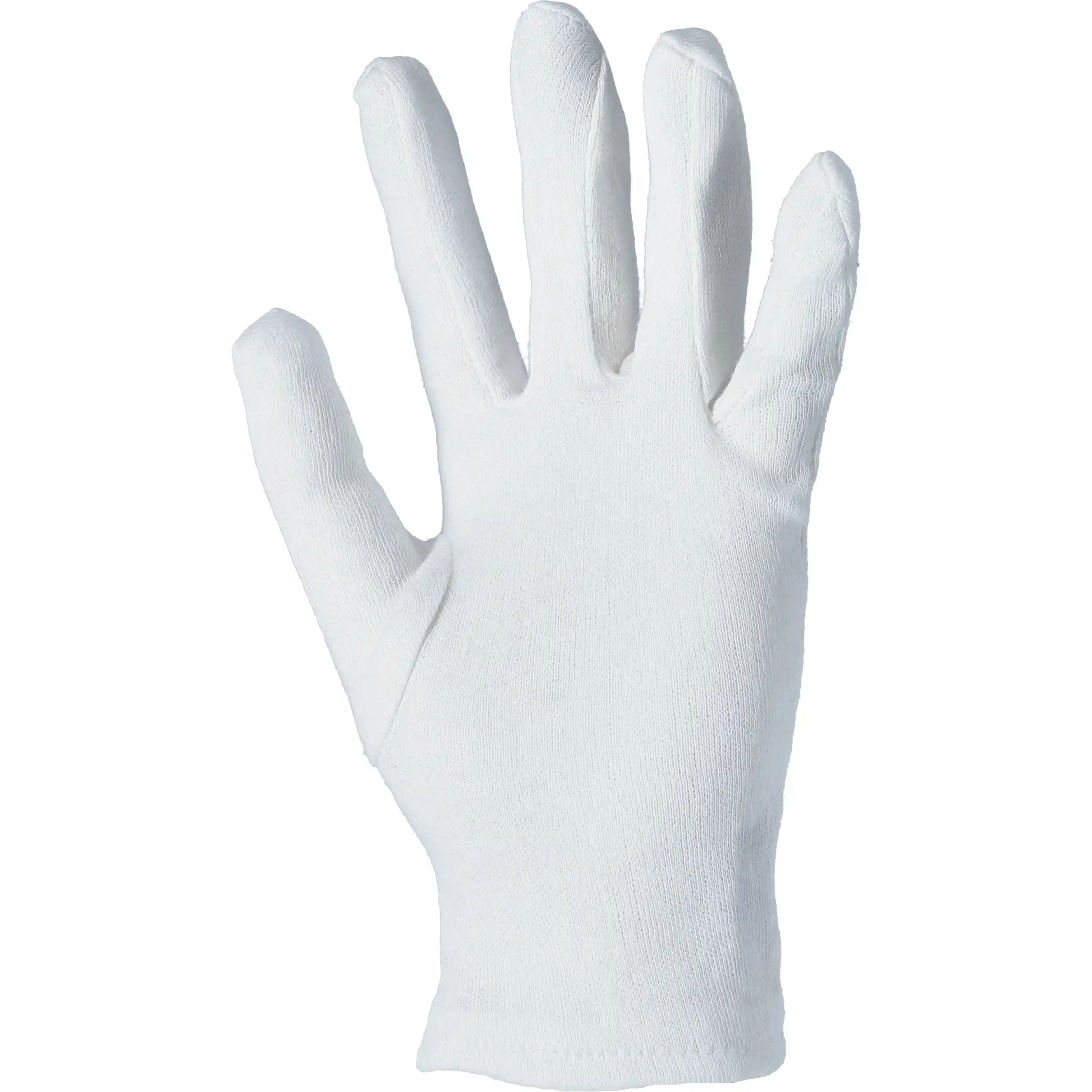 Baumwoll-Trikothandschuhe "BASIC" weiß mit Schichtel in 6 (XS) - Thumbnail 2