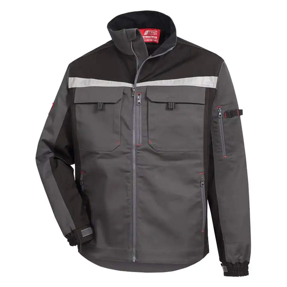Arbeitsjacke " MOTION TEX PRO FX" in grau/schwarz, 52 - Thumbnail 1