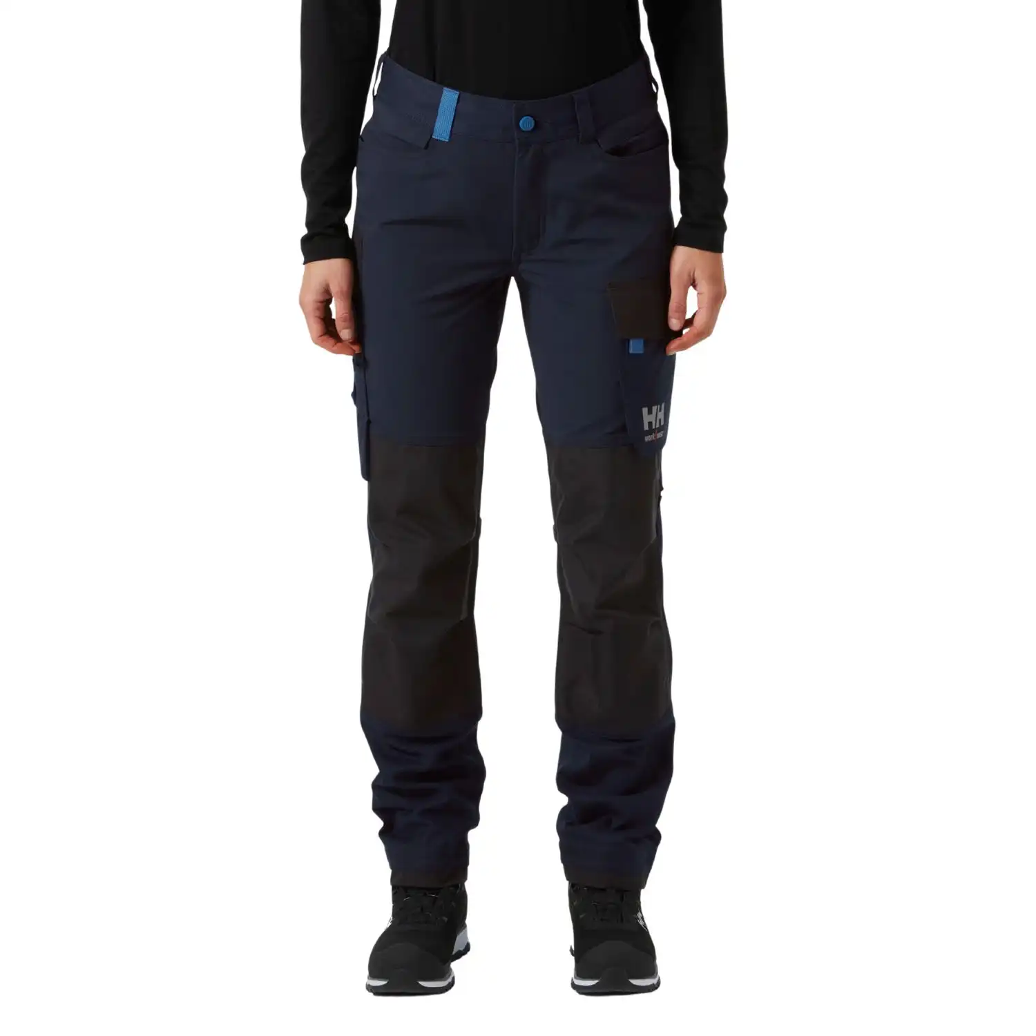 Damen Stretch Bundhose "W LUNA 4X HH CONNECT™" in marine/dunkelgrau, C44 - Thumbnail 3