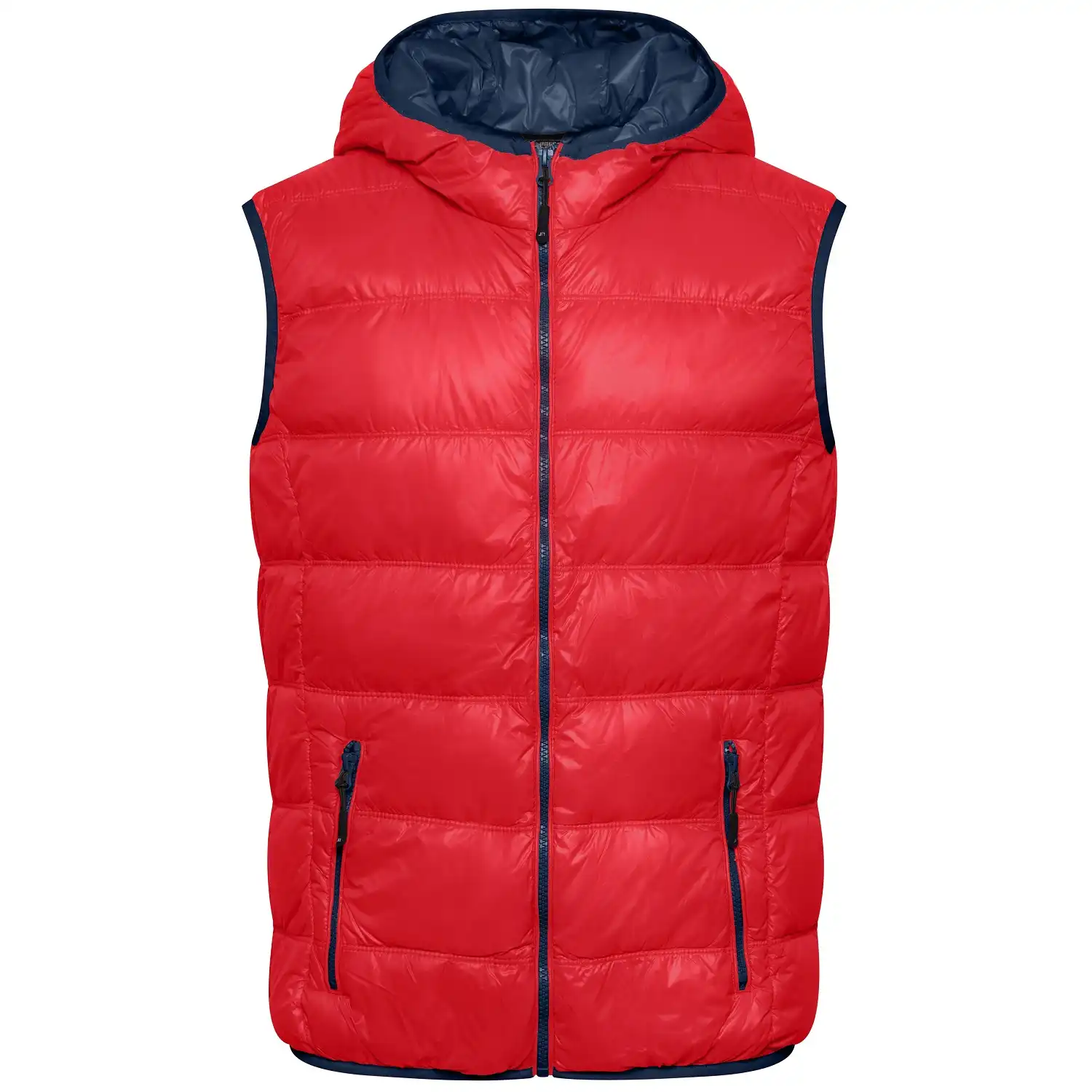 Ultraleichte Daunenweste "JN1062" in red/navy, 3XL - Bild 1