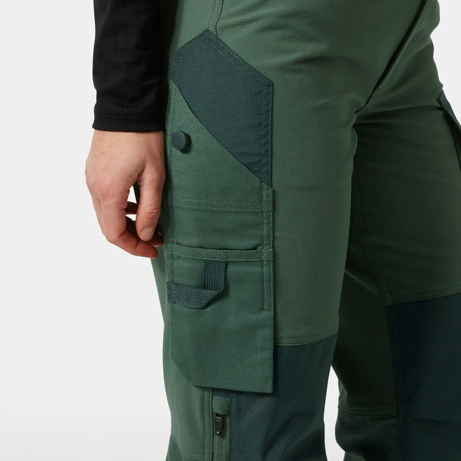 Damen Stretch Bundhose "W LUNA 4X HH CONNECT™" in fichtengrün/dunkel fichtengrün, C40 - Thumbnail 6