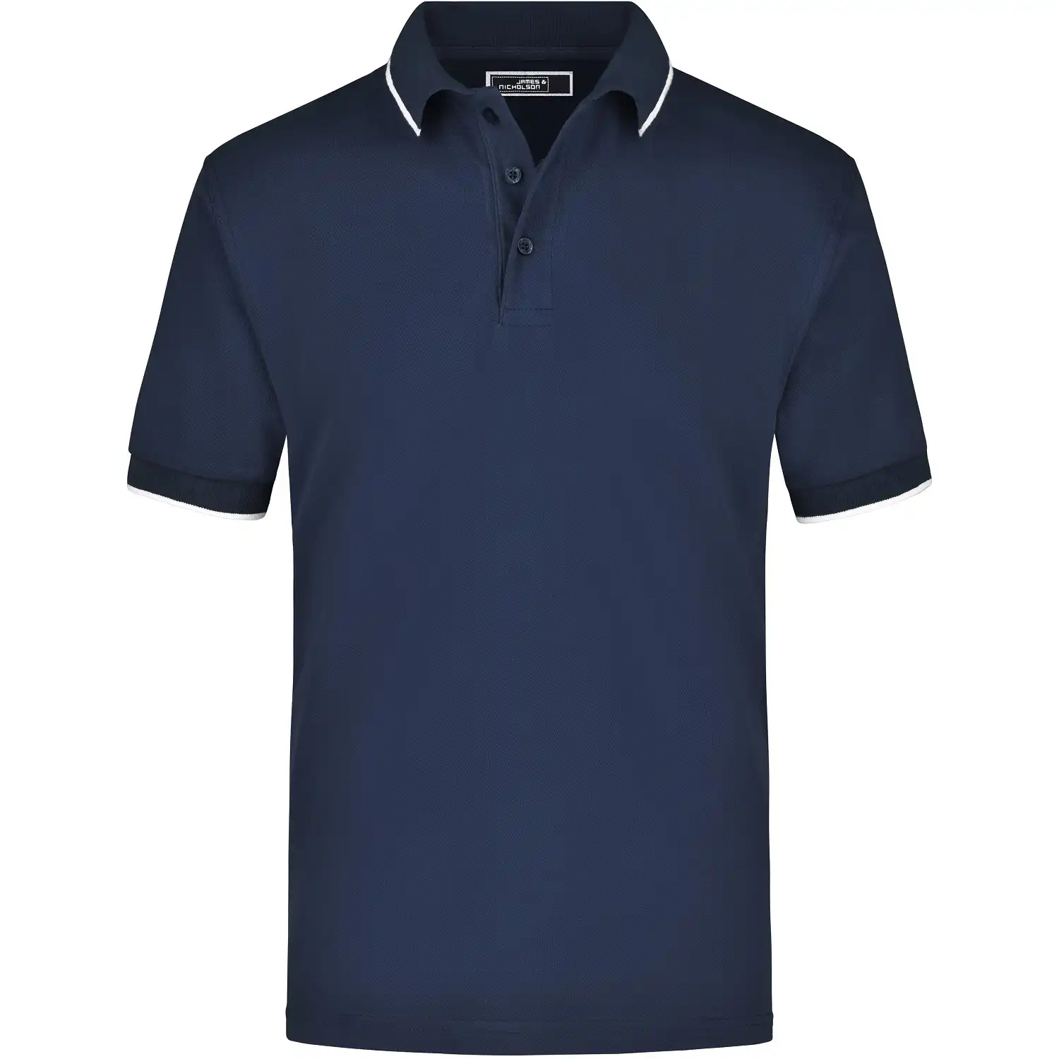 Poloshirt Tipping "JN034" in navy/white, S - Bild 1