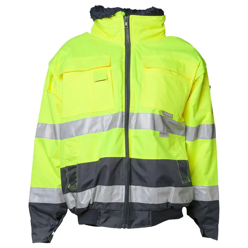 Warnschutz Comfort-Jacke "KONTRAST" in gelb/marine, L - Bild 1