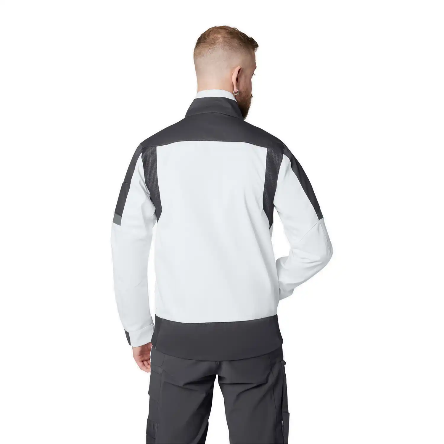 Arbeitsjacke "FRANK" in weiß/anthrazit, L - Thumbnail 2