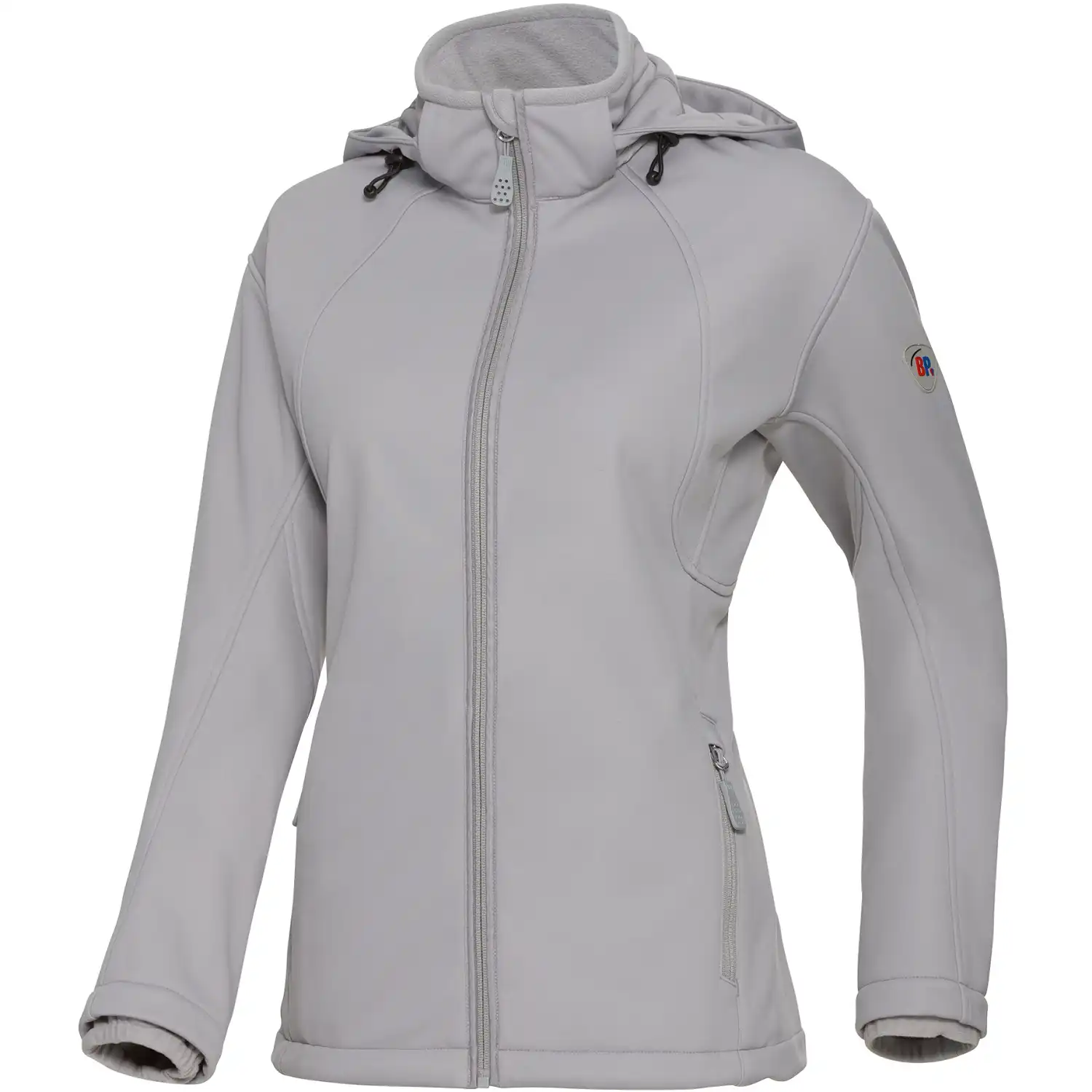 Damen Softshelljacke "1687-571" Outdoor in hellgrau, L - Thumbnail 1