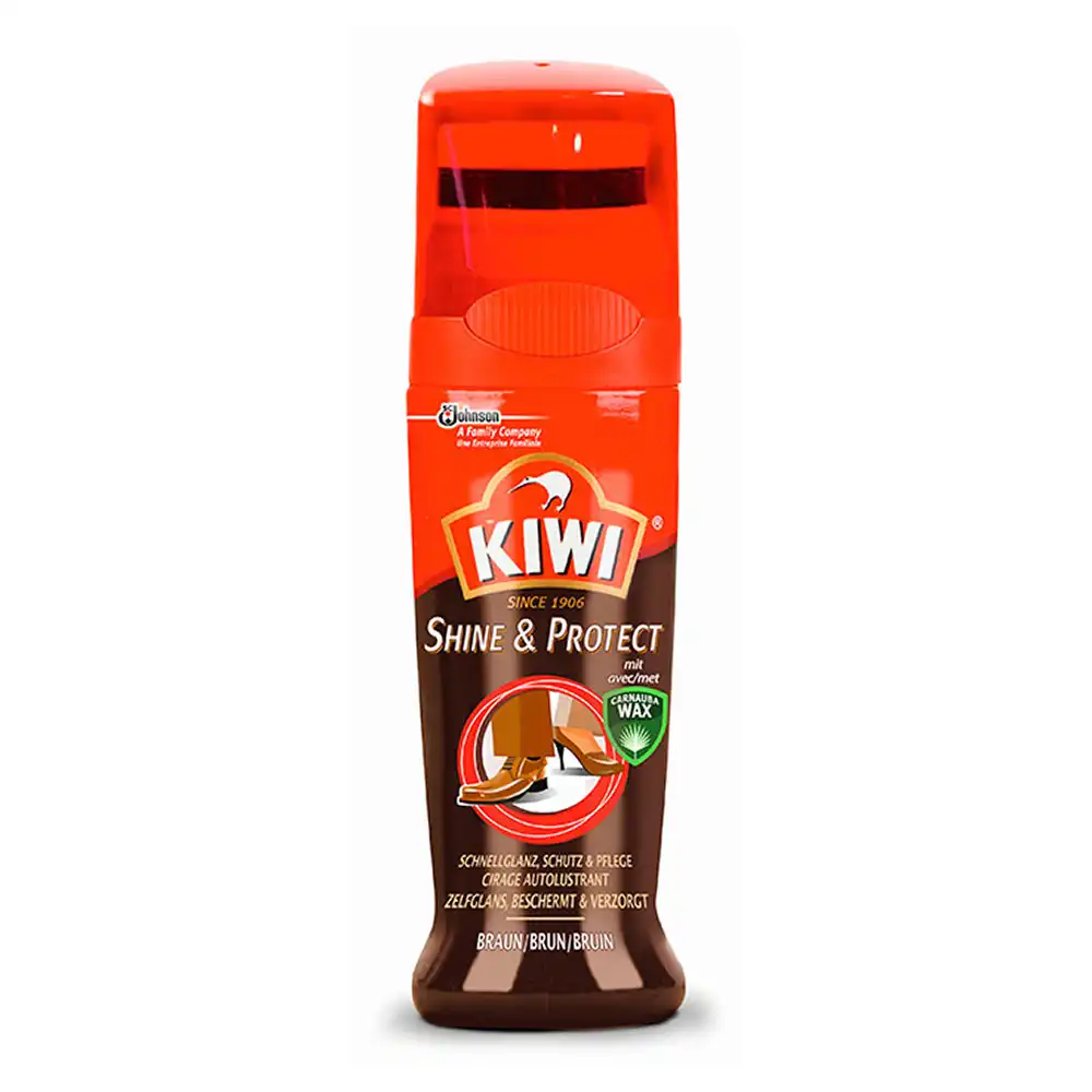 Lederpflegemittel "SHINE & PROTECT" 75ml - KIWI® Braun - Bild 1
