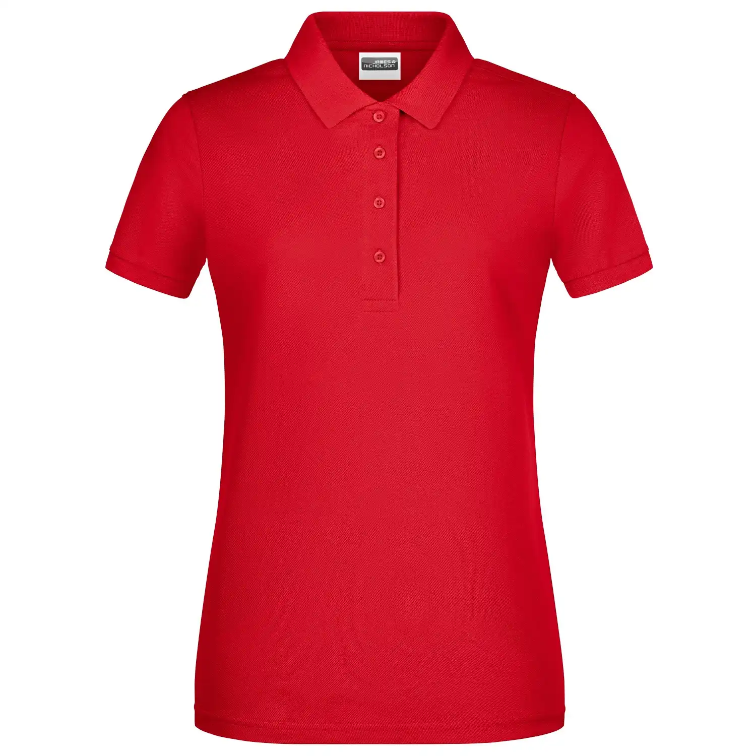 Damen Basic Polo-Shirt "8009" in red, L - Bild 1