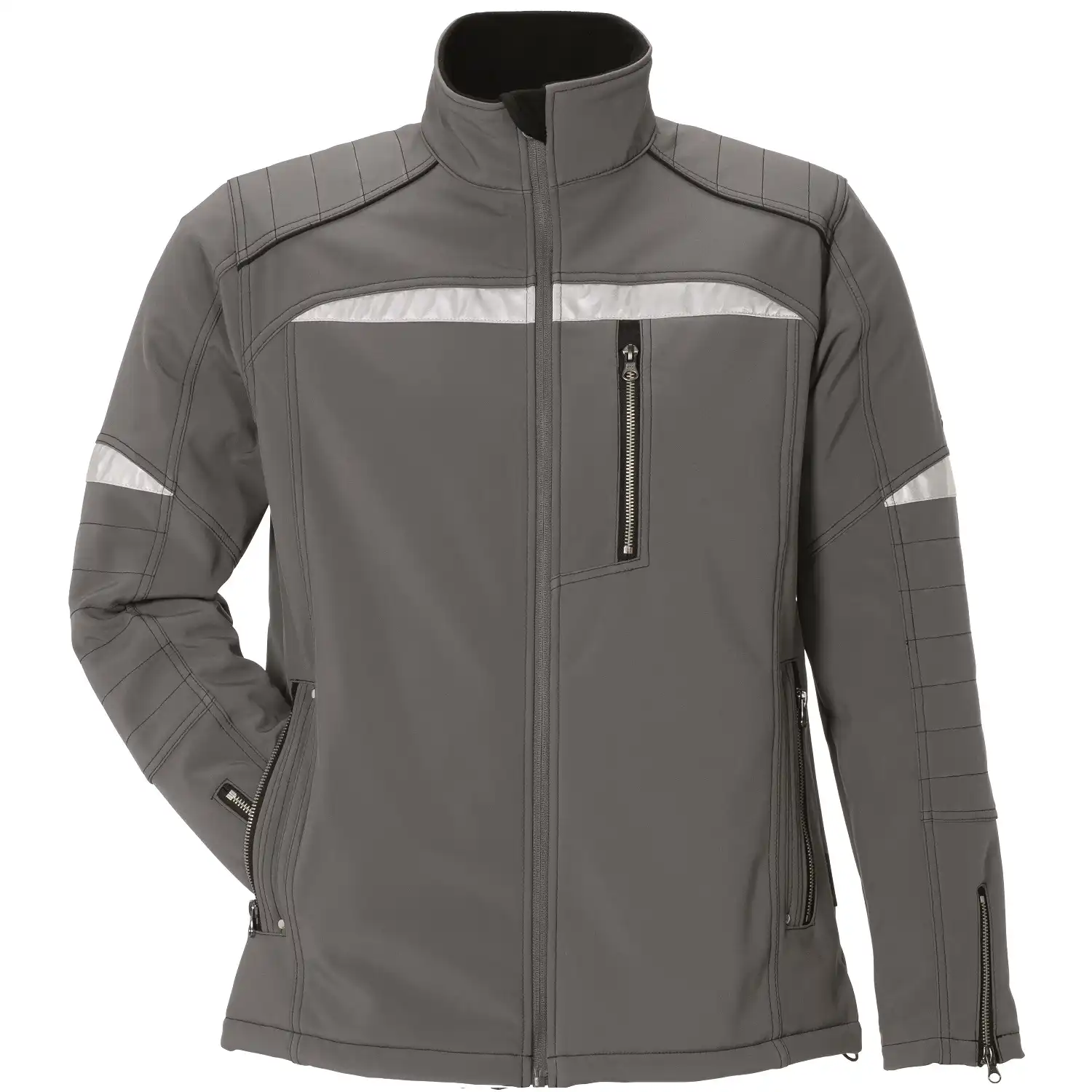 Softshelljacke "DURAWORK" in grau/schwarz, L - Bild 1