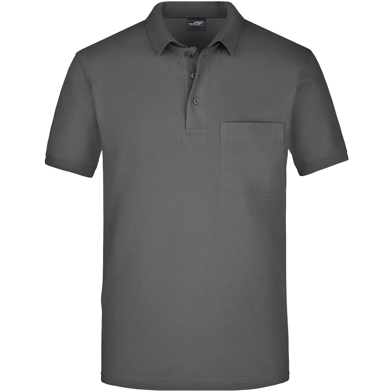 Pocket Polo-Shirt "JN922" in graphite, 3XL - Bild 1
