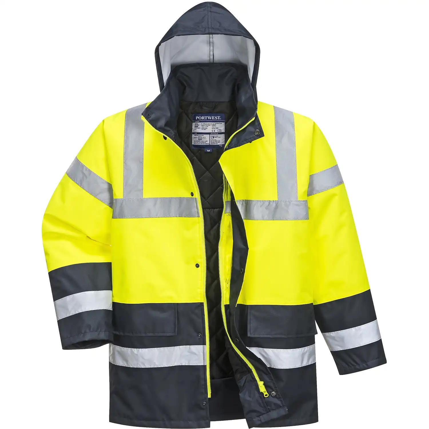 Warnschutz Winterjacke "S466" Kontrast Traffic in gelb, XXL - Bild 1