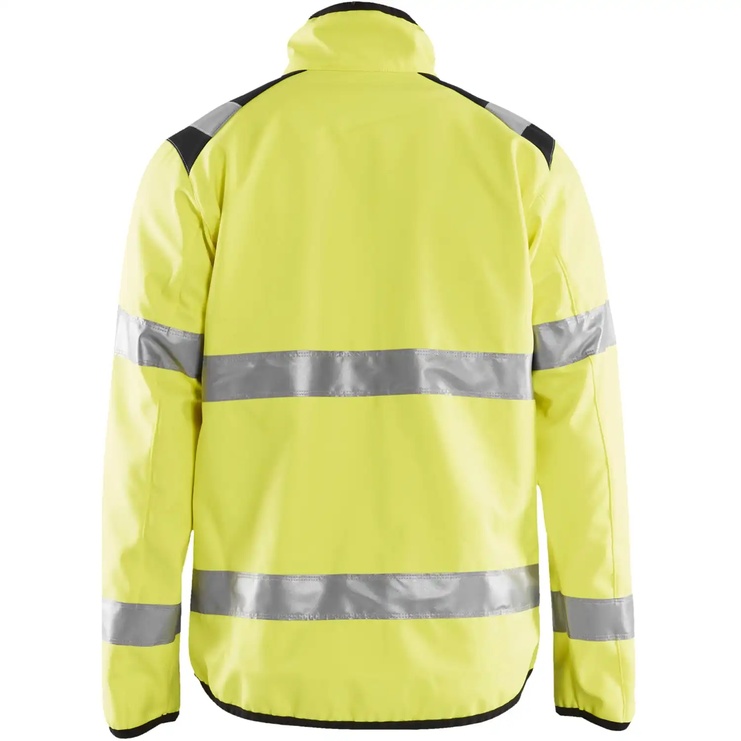 Warnschutz-Softshelljacke "4877" in gelb/schwarz, XXL - Thumbnail 2